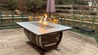 Wood Barrel Firepit
